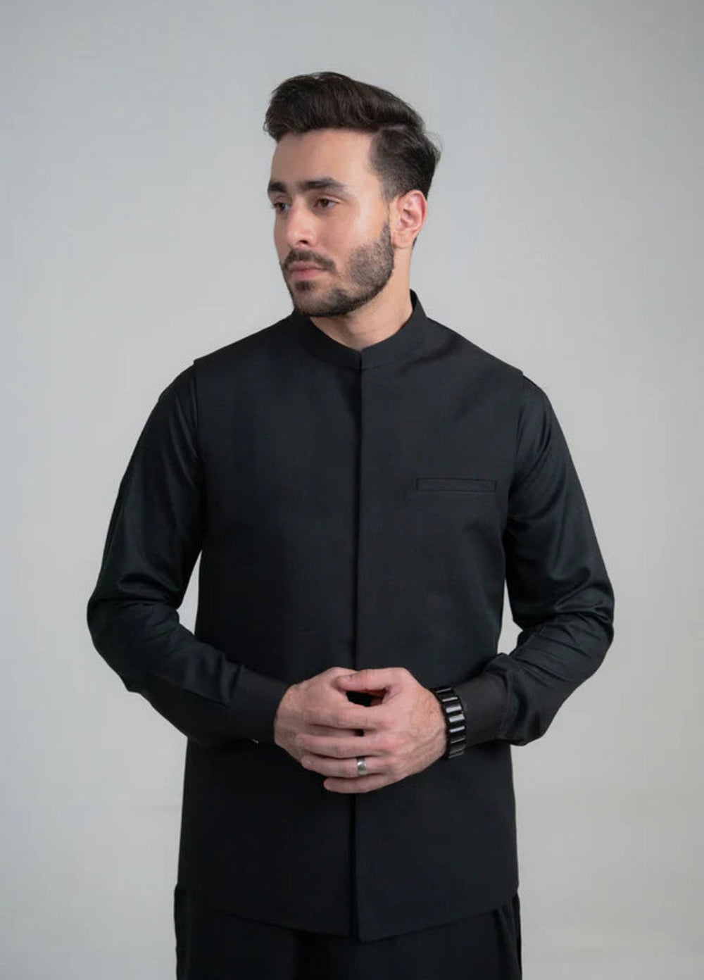 Abro by Buraq Mens RTW Solids Wash N Wear 3 Piece Suit Gulnaar Casual Collection
