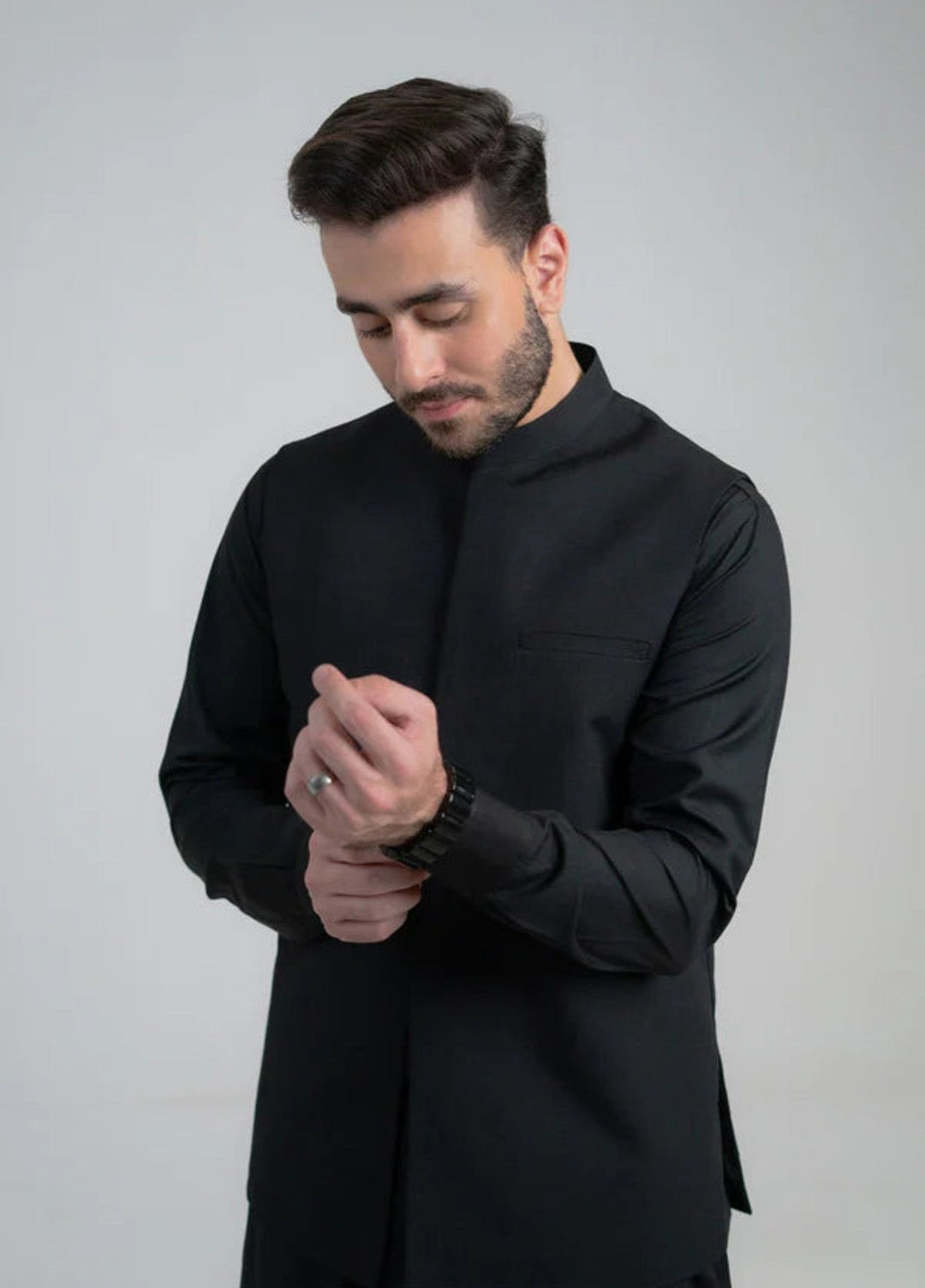 Abro by Buraq Mens RTW Solids Wash N Wear 3 Piece Suit Gulnaar Casual Collection