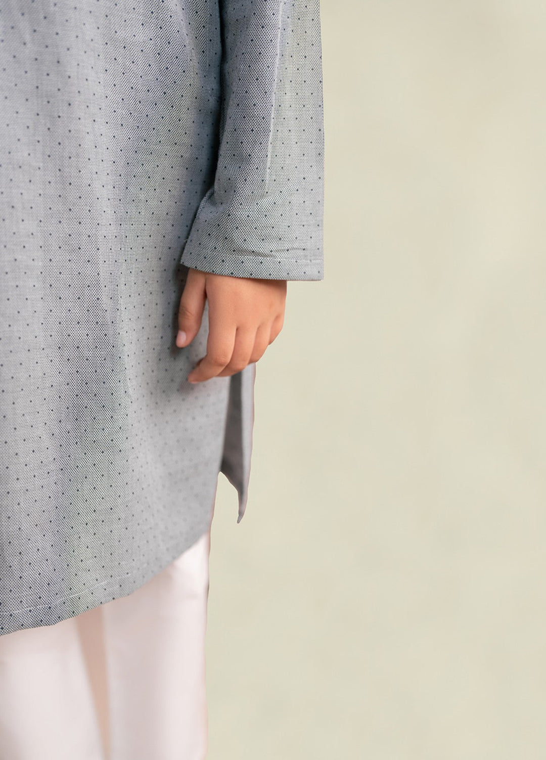 Divinely Crafted Boys RTW Cotton 2 Piece Suit Dove Grey Casual Collection