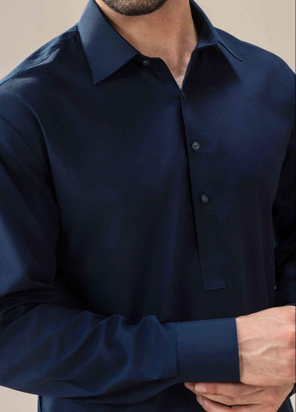 Divinely Crafted Mens RTW Wash N wear 2 Piece Suit Classic Navy Blue Casual Collection