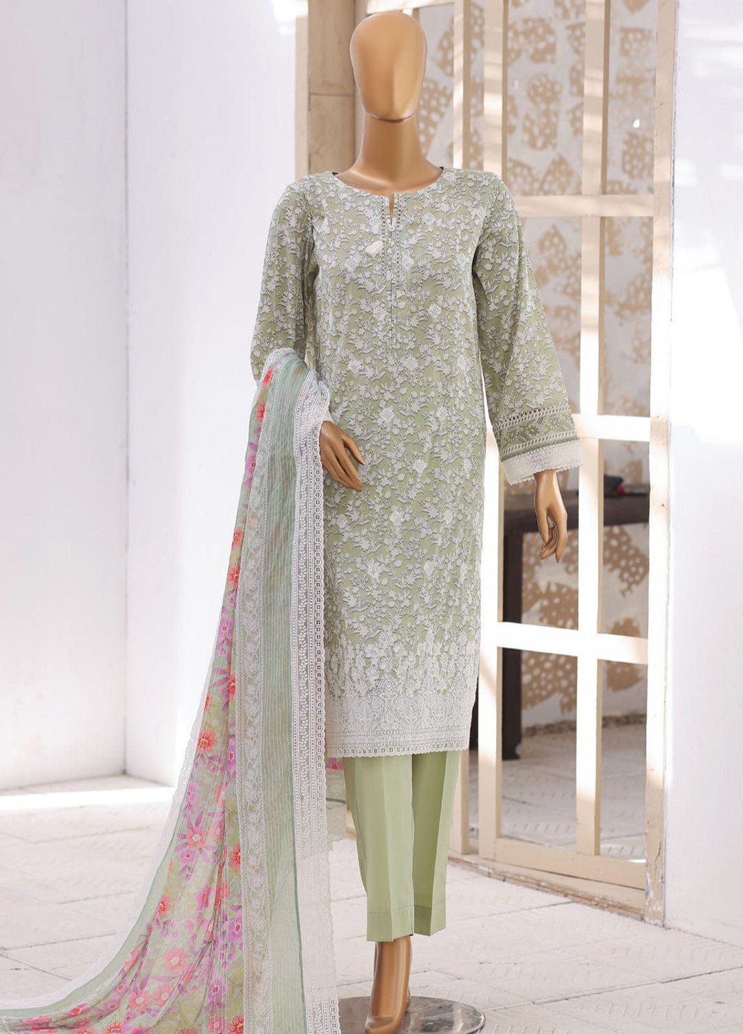 Nakshkari by HZ Textiles Unstitched Embroidered Lawn 3 Piece Suit NEC-1220 Casual Collection