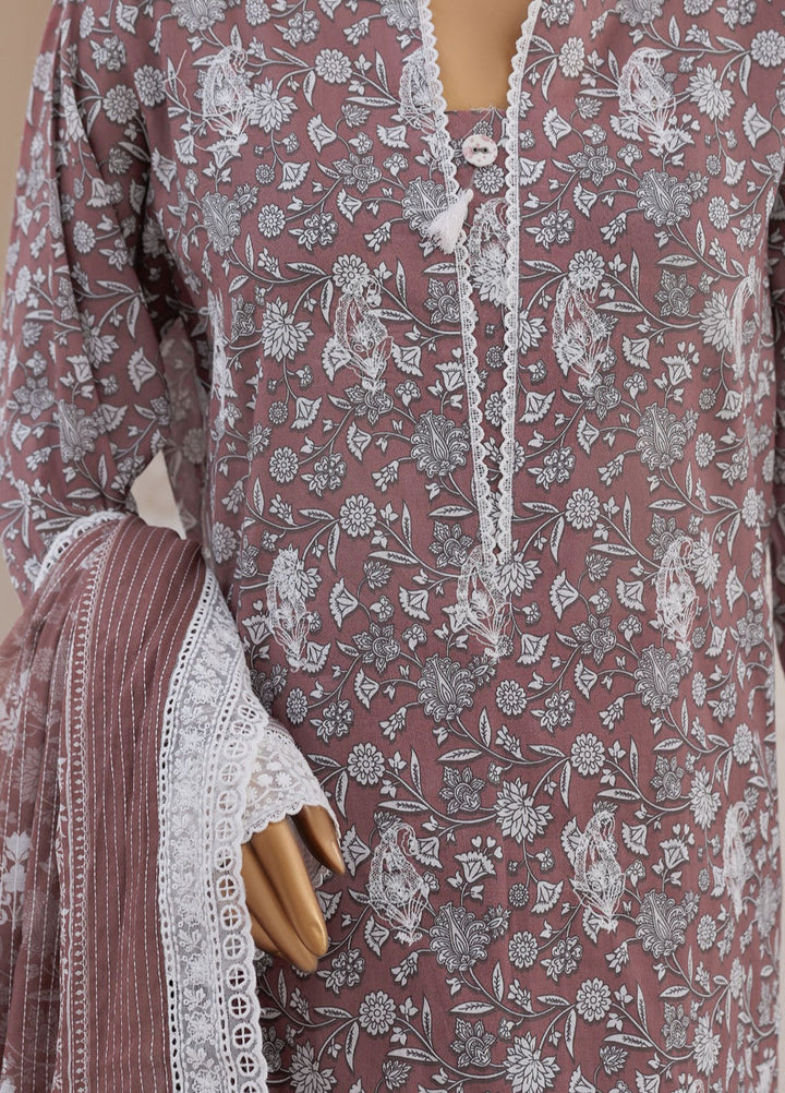 Nakshkari by HZ Textiles Unstitched Embroidered Lawn 3 Piece Suit NEC-1219 Casual Collection