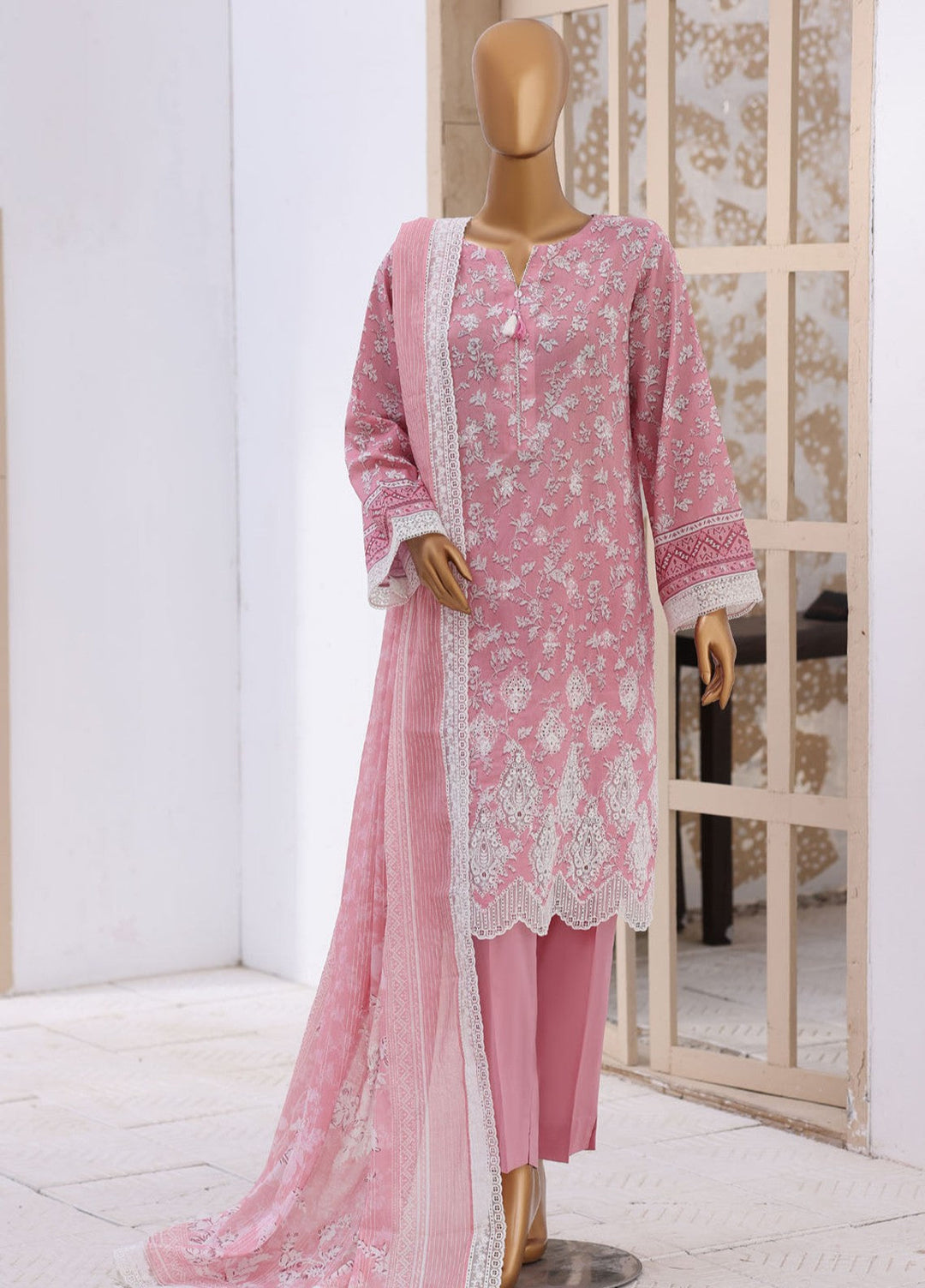 Nakshkari by HZ Textiles Unstitched Embroidered Lawn 3 Piece Suit NEC-1217 Casual Collection