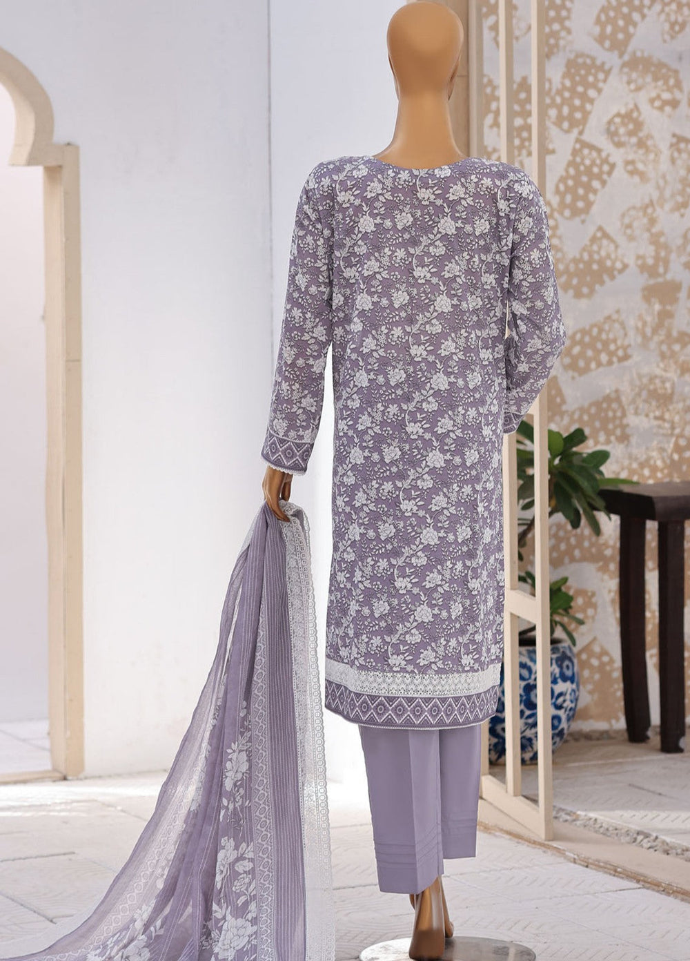 Nakshkari by HZ Textiles Unstitched Embroidered Lawn 3 Piece Suit NEC-1216 Casual Collection