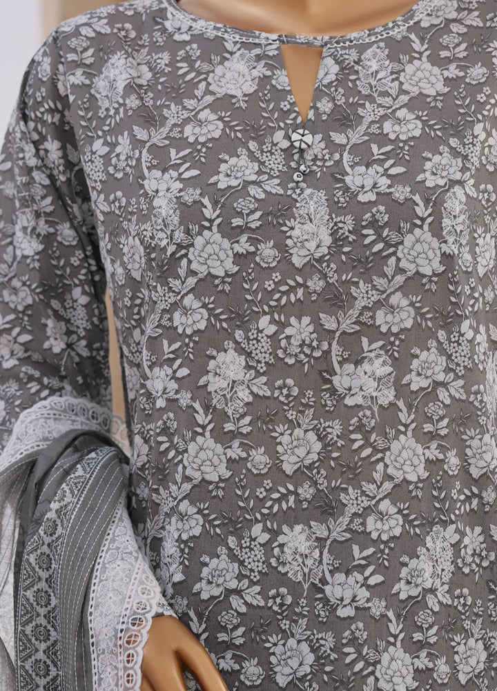 Nakshkari by HZ Textiles Unstitched Embroidered Lawn 3 Piece Suit NEC-1215 Casual Collection