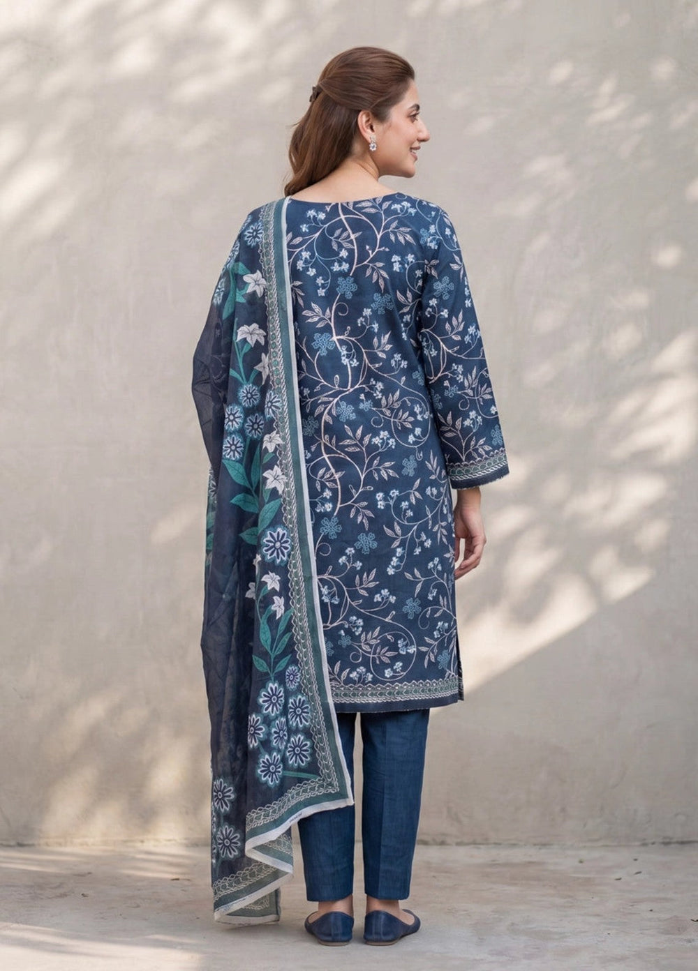 Salitex Women Unstitched Printed Lawn 3 Piece Suit SUNS8ASI521 Casual Collection