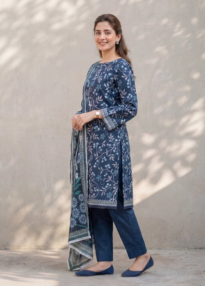 Salitex Women Unstitched Printed Lawn 3 Piece Suit SUNS8ASI521 Casual Collection