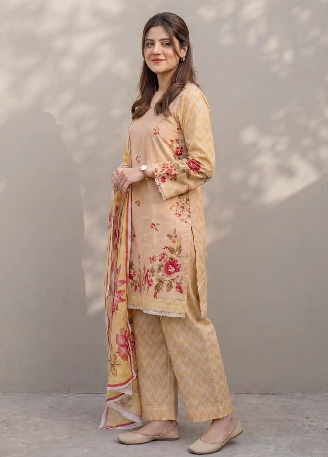 Salitex Women Unstitched Printed Lawn 3 Piece Suit SUNS8ASI522 Casual Collection