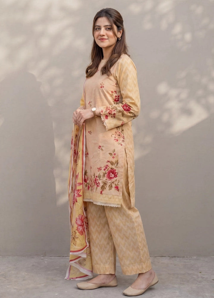 Salitex Women Unstitched Printed Lawn 3 Piece Suit SUNS8ASI522 Casual Collection