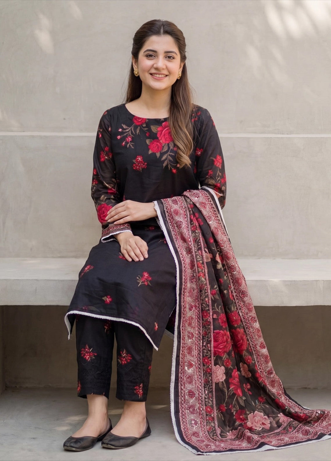 Salitex Women Unstitched Printed Lawn 3 Piece Suit SUNS8ASI524 Casual Collection