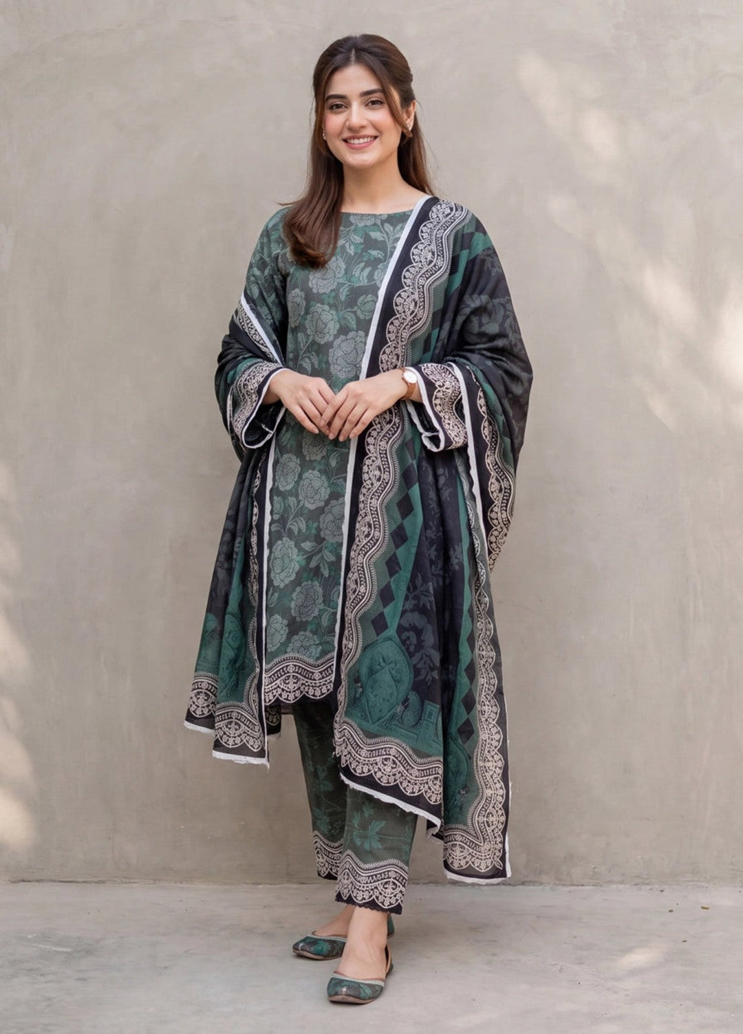 Salitex Women Unstitched Printed Lawn 3 Piece Suit SUNS8ASI525 Casual Collection