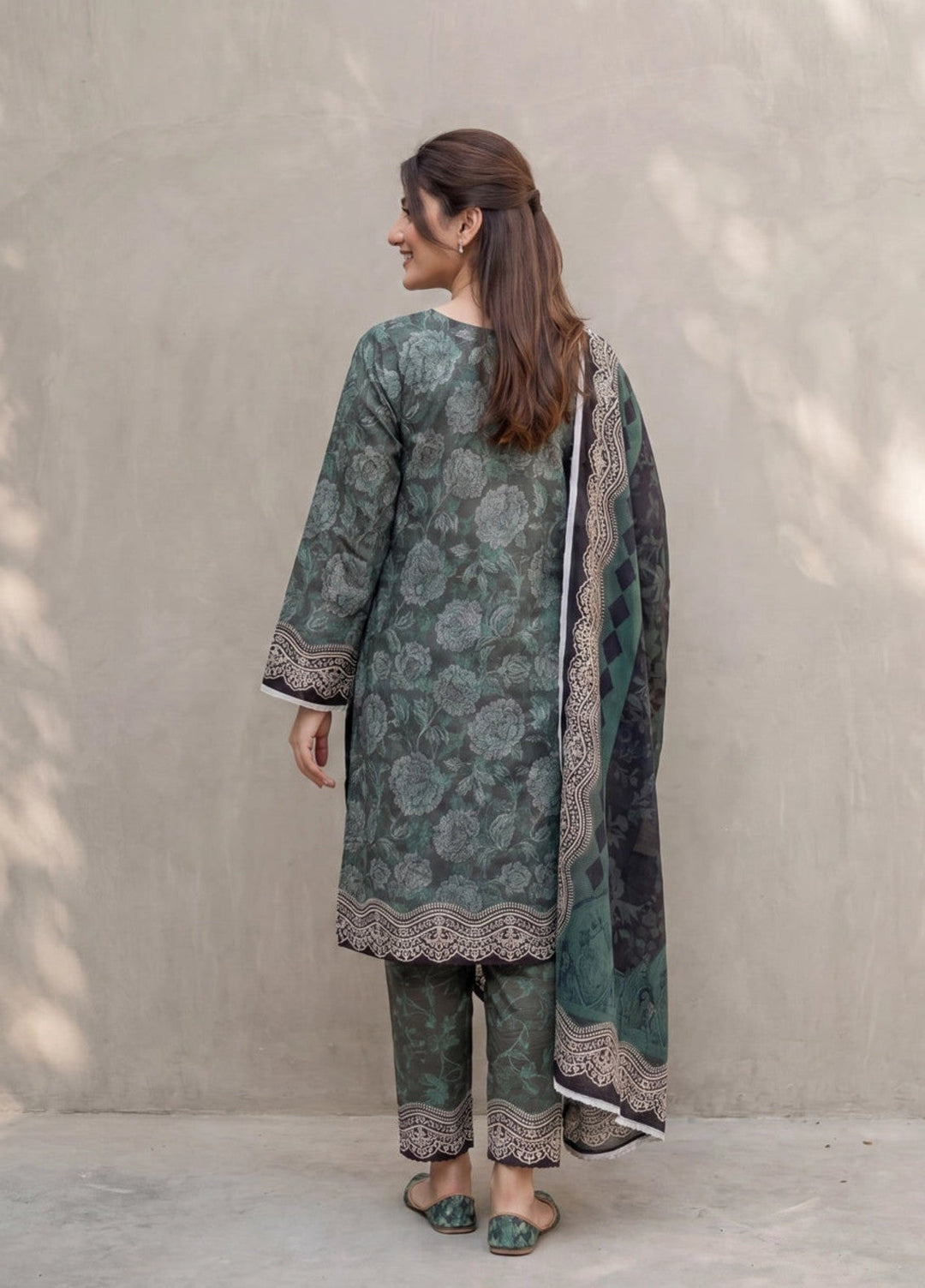 Salitex Women Unstitched Printed Lawn 3 Piece Suit SUNS8ASI525 Casual Collection