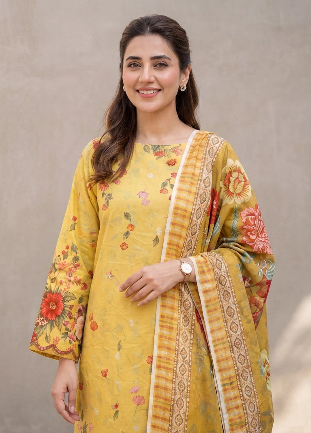 Salitex Women Unstitched Printed Lawn 3 Piece Suit SUNS8ASI526 Casual Collection