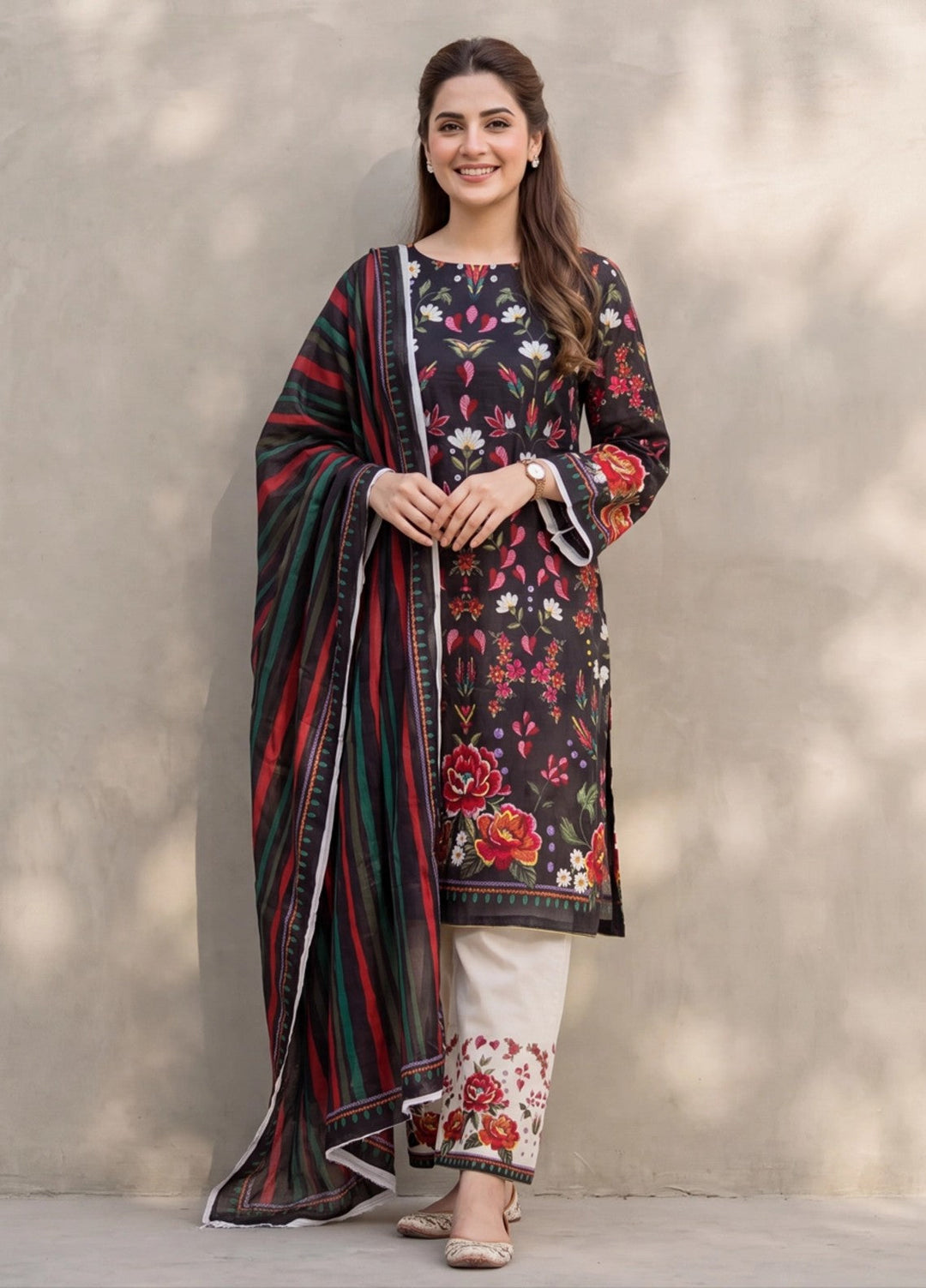 Salitex Women Unstitched Printed Lawn 3 Piece Suit SUNS8ASI527 Casual Collection