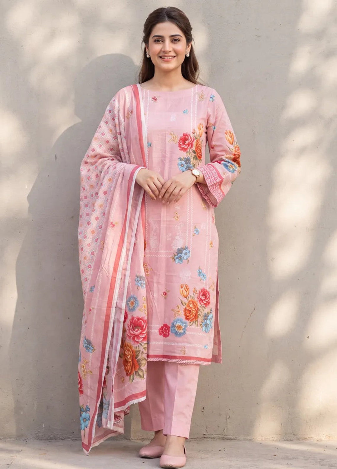 Salitex Women Unstitched Printed Lawn 3 Piece Suit SUNS8ASI529 Casual Collection