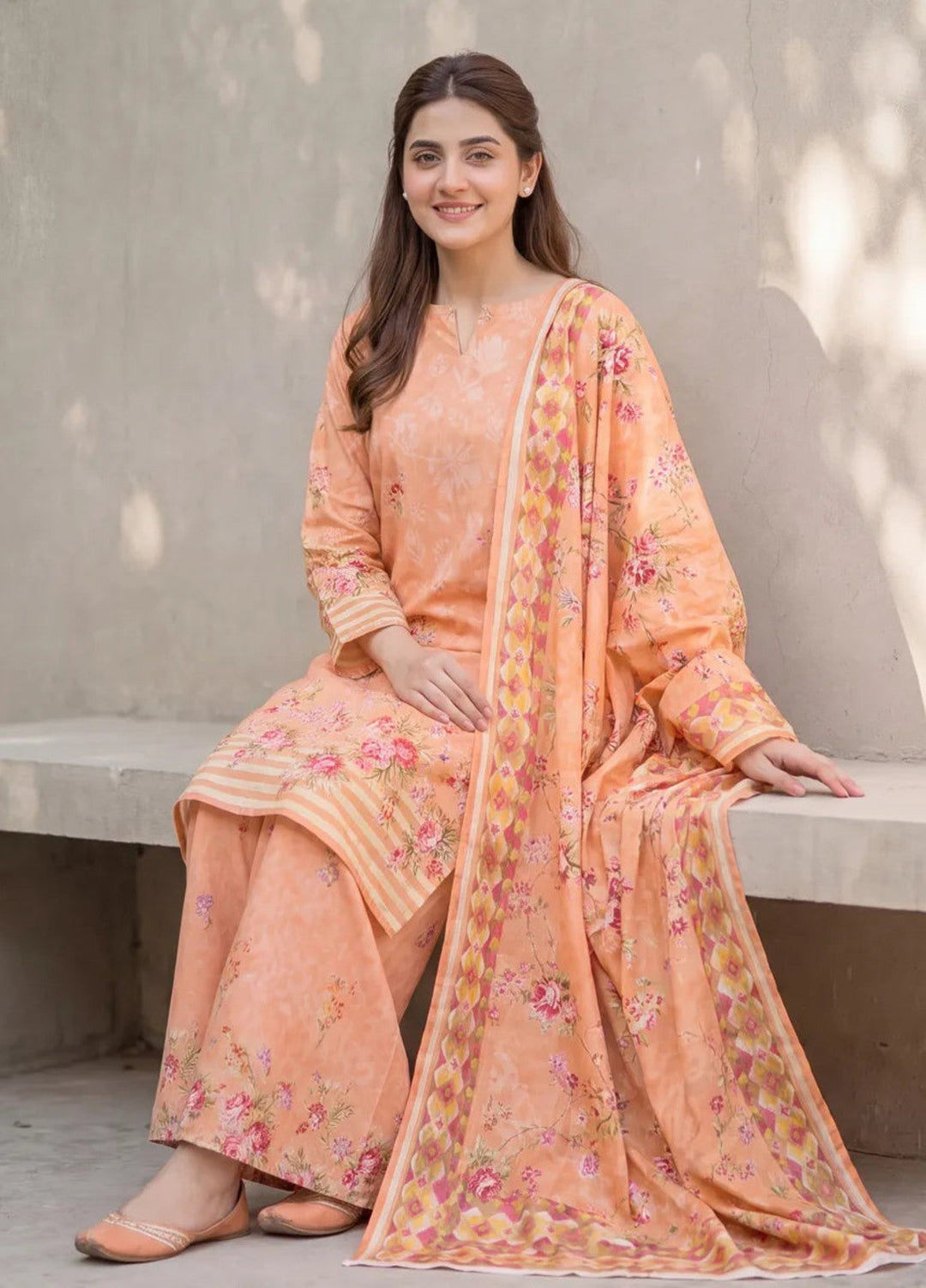 Salitex Women Unstitched Printed Lawn 3 Piece Suit SUNS8ASI530 Casual Collection