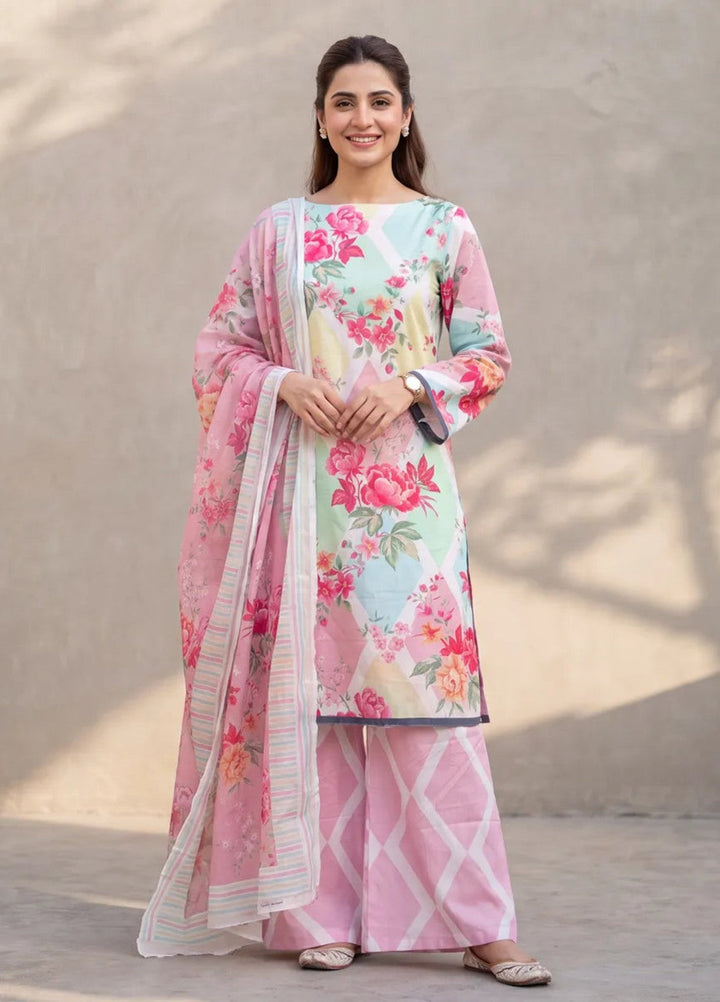 Salitex Women Unstitched Printed Lawn 3 Piece Suit SUNS8ASI532 Casual Collection