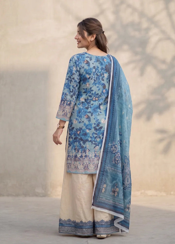 Salitex Women Unstitched Printed Lawn 3 Piece Suit SUNS8ASI535 Casual Collection