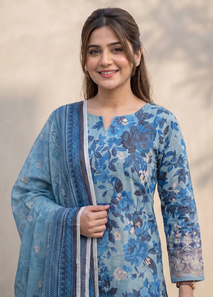 Salitex Women Unstitched Printed Lawn 3 Piece Suit SUNS8ASI535 Casual Collection