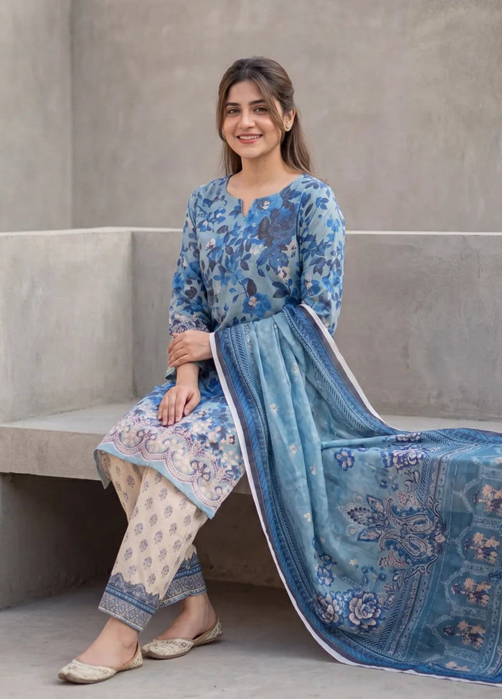 Salitex Women Unstitched Printed Lawn 3 Piece Suit SUNS8ASI535 Casual Collection