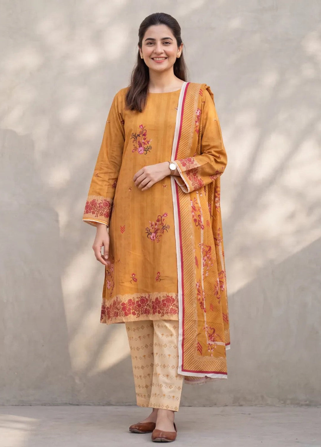 Salitex Women Unstitched Printed Lawn 3 Piece Suit SUNS8ASI537 Casual Collection