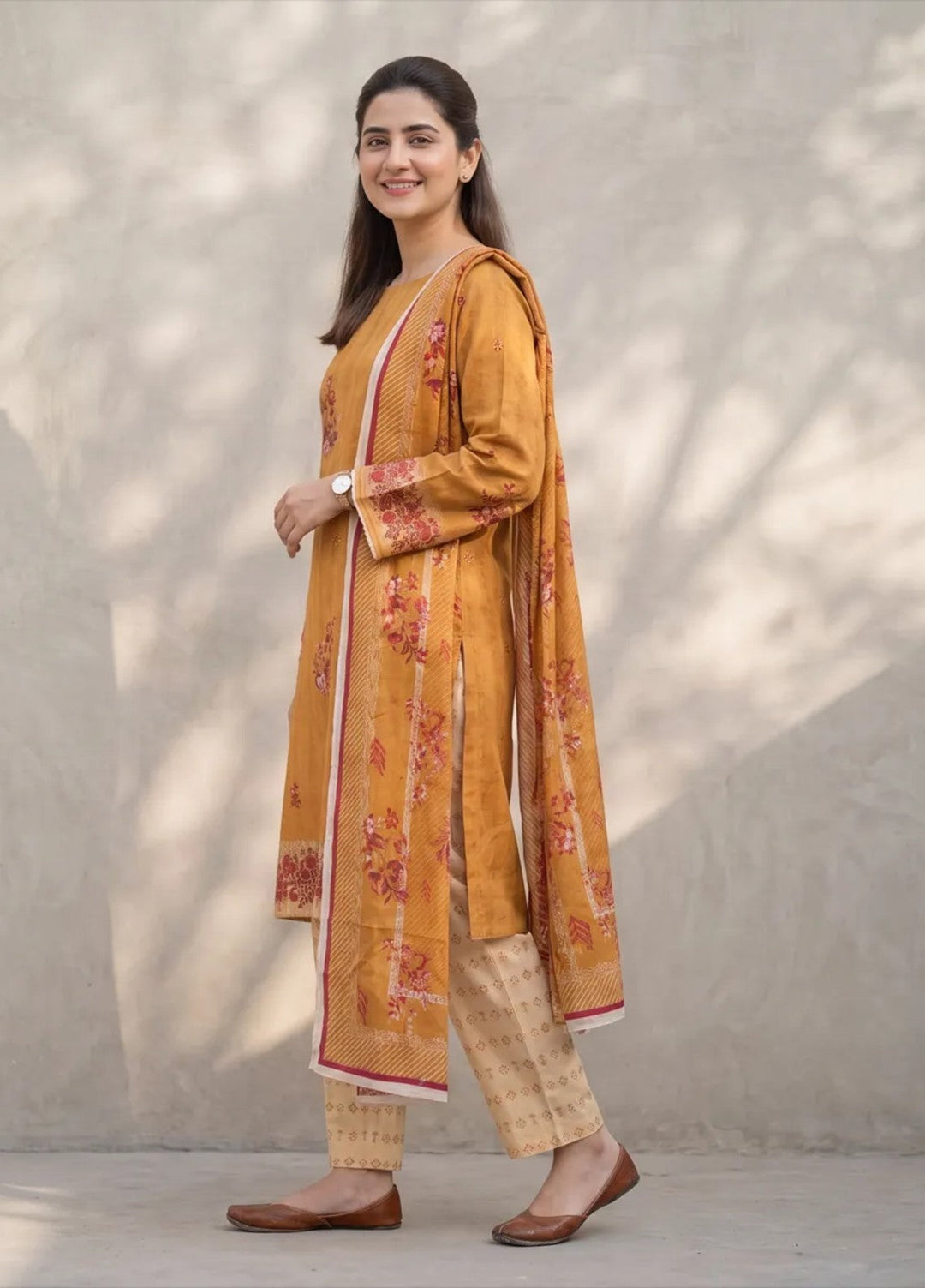 Salitex Women Unstitched Printed Lawn 3 Piece Suit SUNS8ASI537 Casual Collection