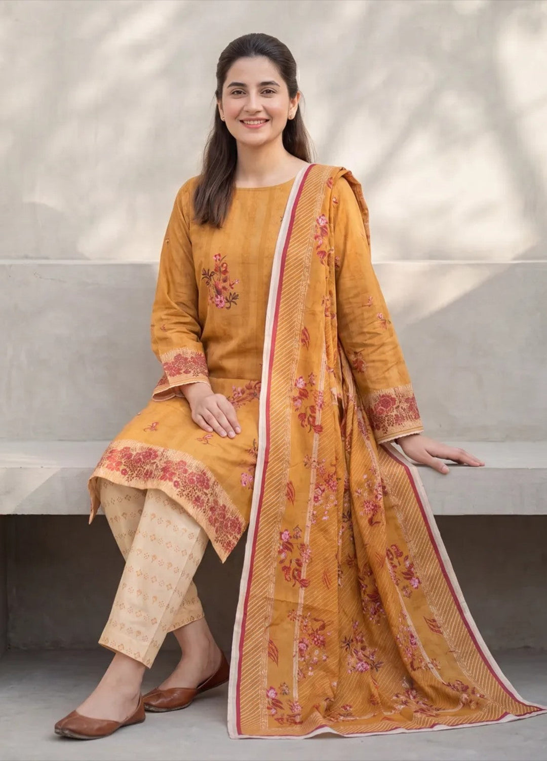 Salitex Women Unstitched Printed Lawn 3 Piece Suit SUNS8ASI537 Casual Collection