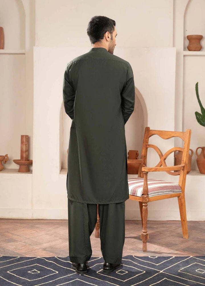 Shaandar by Buraq Mens RTW Solids Wash N Wear 2 Piece Suit Mizan Casual Collection