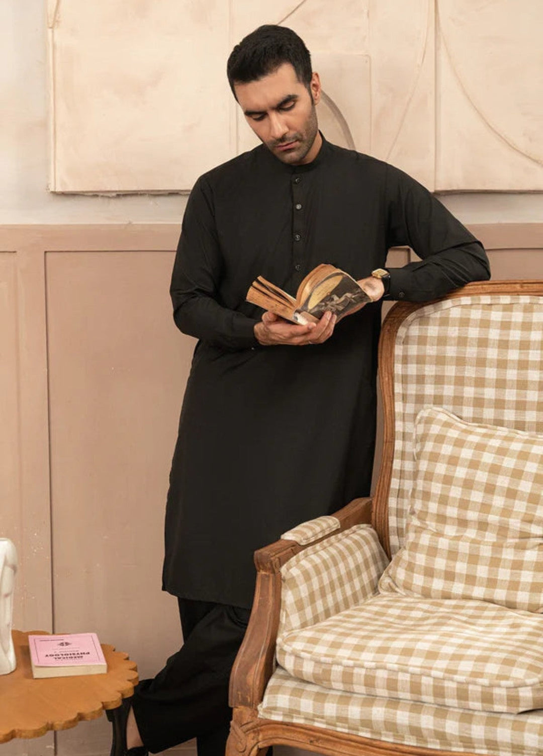 Shaandar by Buraq Mens RTW Solids Wash N Wear 2 Piece Suit Armaan Casual Collection