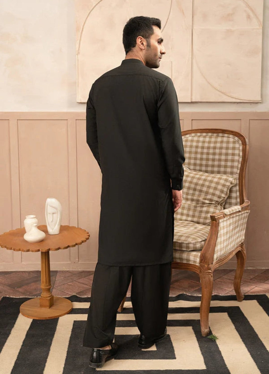 Shaandar by Buraq Mens RTW Solids Wash N Wear 2 Piece Suit Armaan Casual Collection