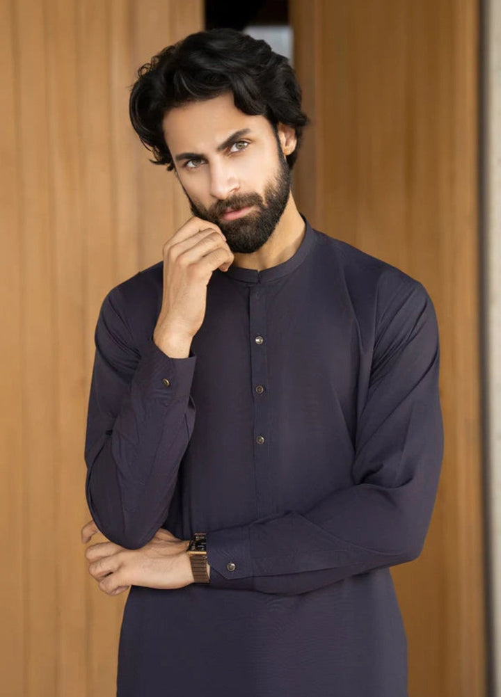 Shaandar by Buraq Mens RTW Solids Wash N Wear 2 Piece Suit Saif Casual Collection