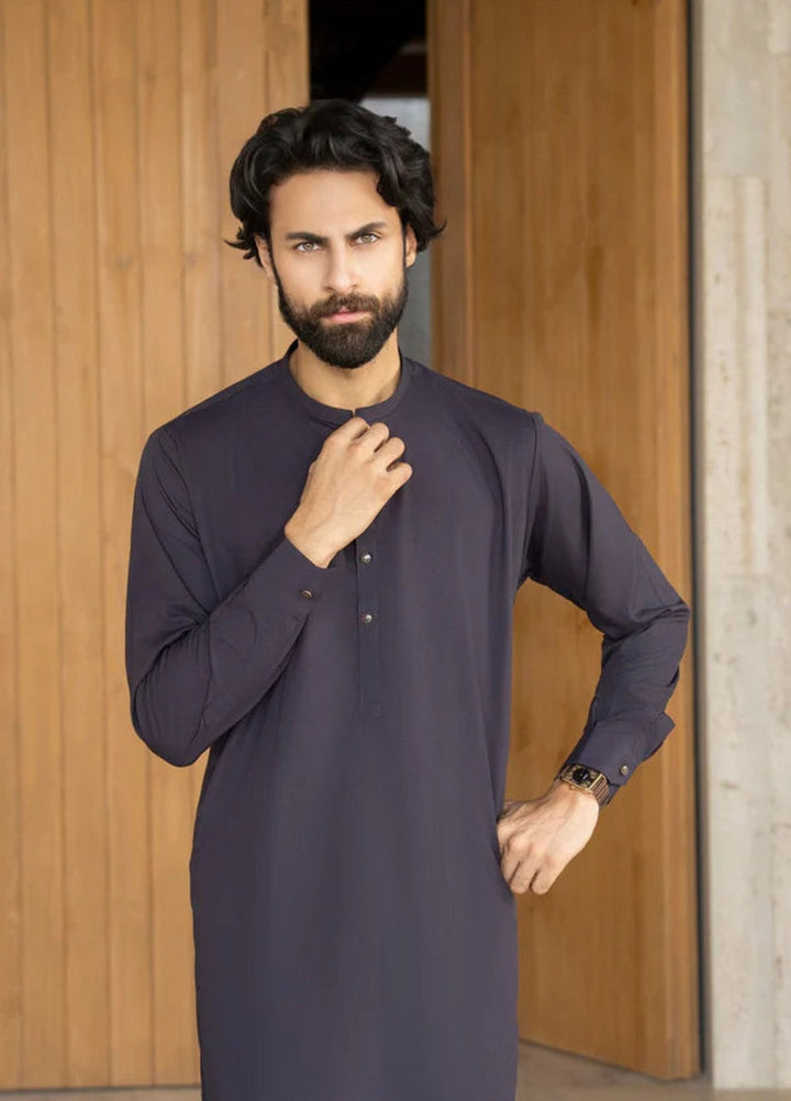 Shaandar by Buraq Mens RTW Solids Wash N Wear 2 Piece Suit Saif Casual Collection