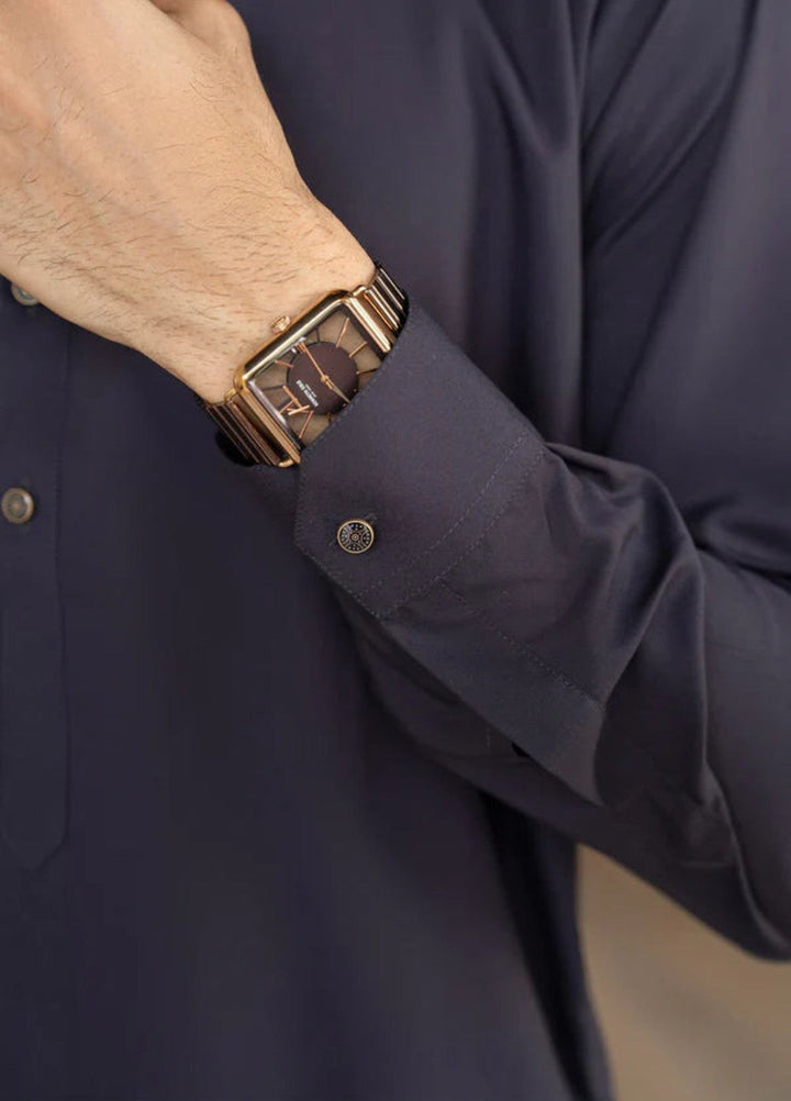 Shaandar by Buraq Mens RTW Solids Wash N Wear 2 Piece Suit Saif Casual Collection