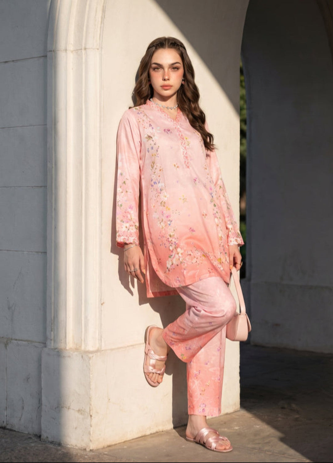 Bella Vacanza by Sahane RTW Printed Poly 2 Piece Suit PY7001 Casual Collection