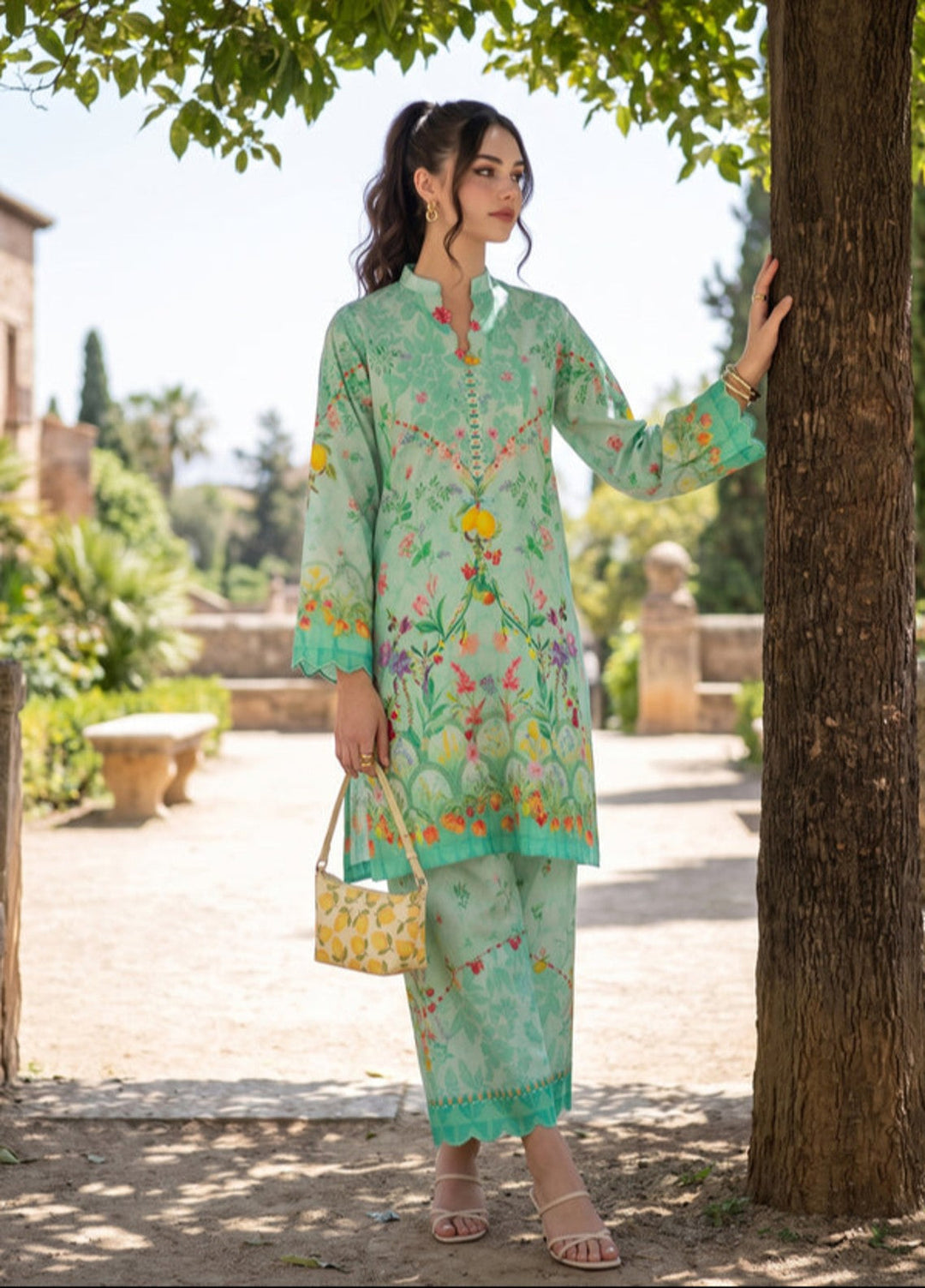 Bella Vacanza by Sahane RTW Printed Poly 2 Piece Suit PY7003 Casual Collection