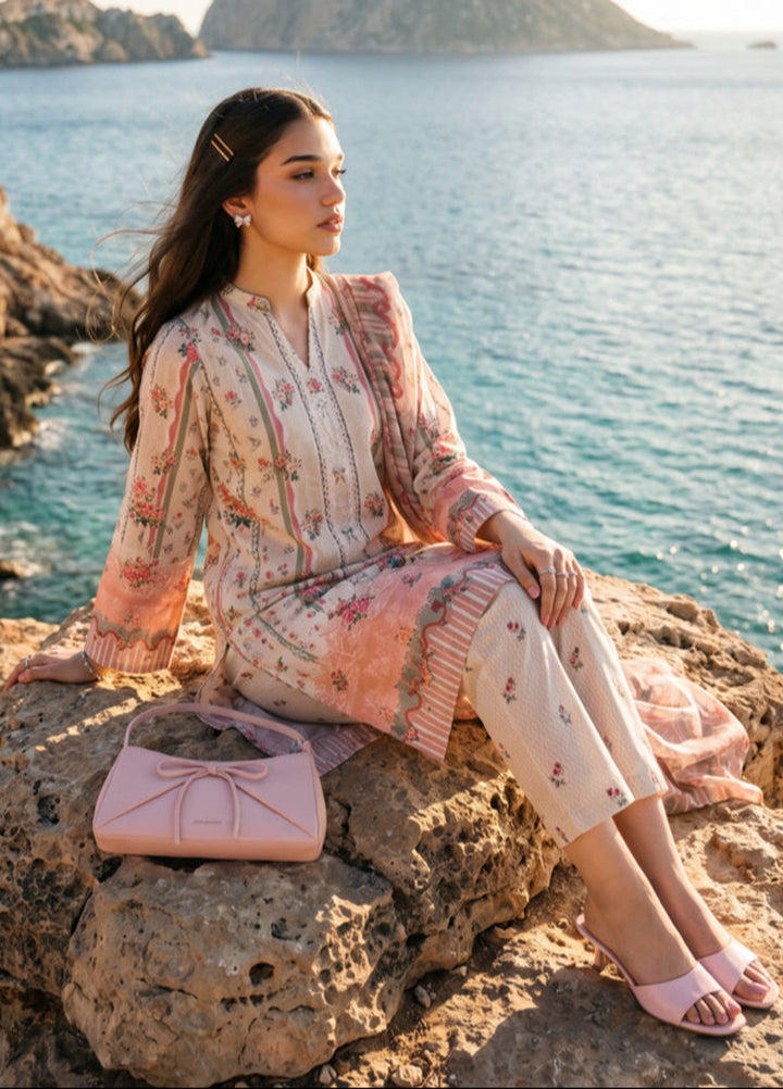 Bella Vacanza by Sahane RTW Printed Poly 3 Piece Suit PY7005 Casual Collection