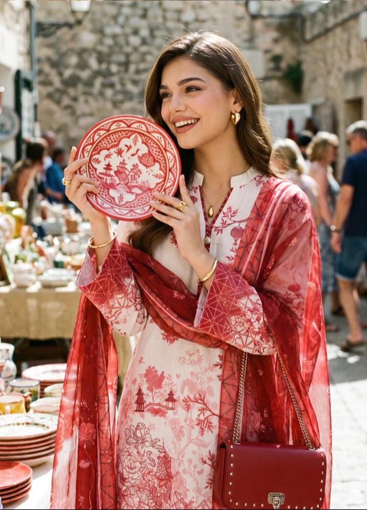 Bella Vacanza by Sahane RTW Printed Poly 3 Piece Suit PY7007 Casual Collection