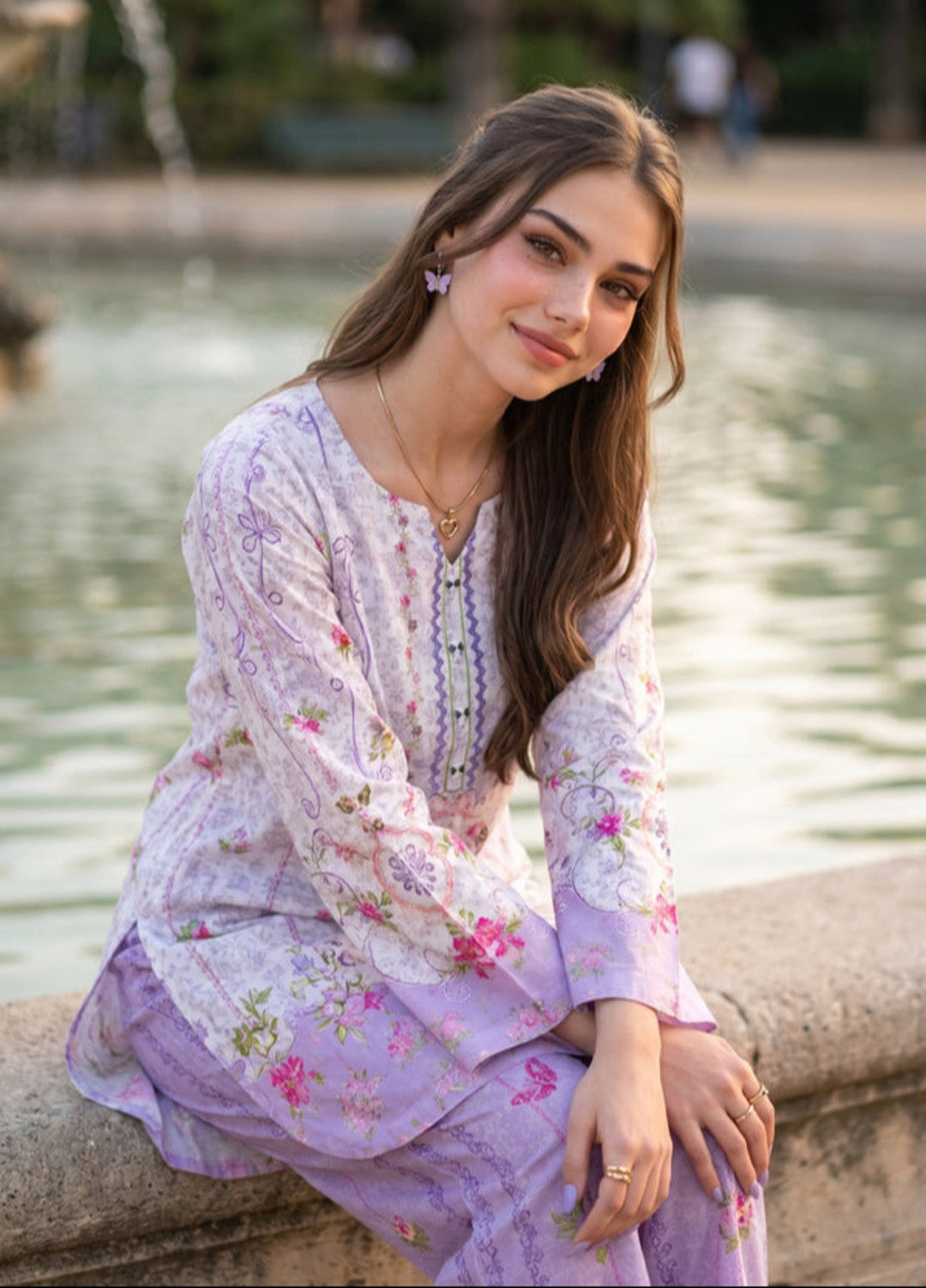 Bella Vacanza by Sahane RTW Printed Poly 2 Piece Suit PY7012 Casual Collection