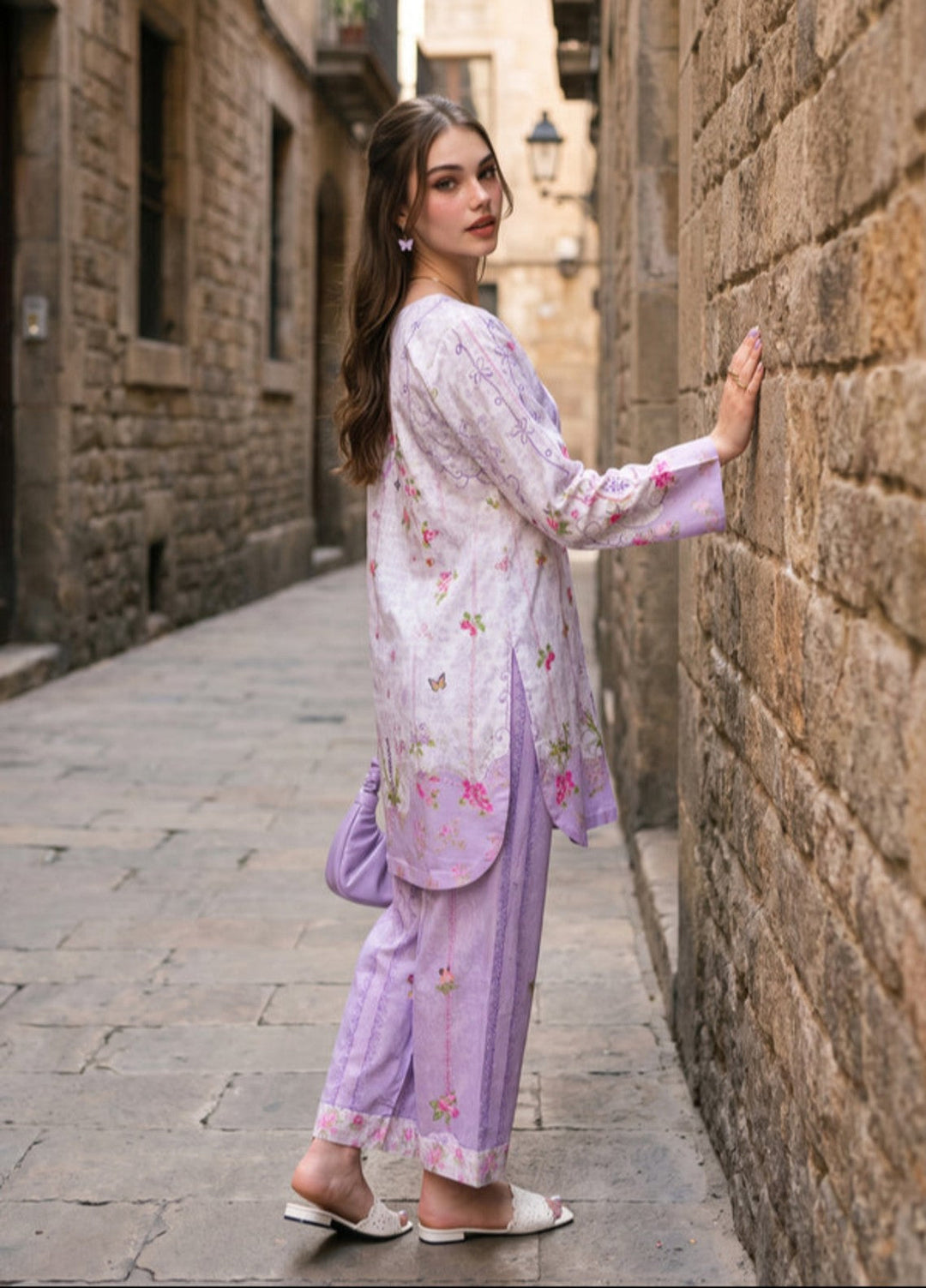 Bella Vacanza by Sahane RTW Printed Poly 2 Piece Suit PY7012 Casual Collection