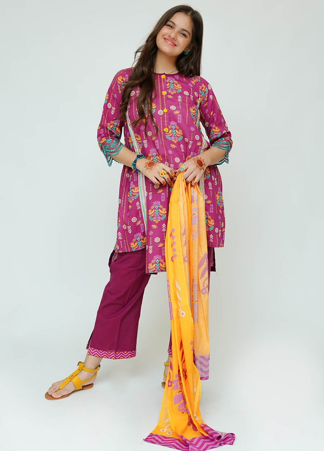 Senorita Girls RTW Printed Lawn 2 Piece Suit GAD-03528 Casual Collection