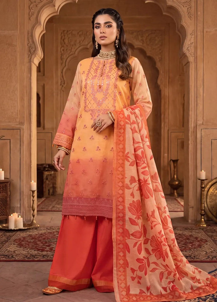 Salitex Women Unstitched Embroidered Khaadi Net 3 Piece Suit SUNS8NO523 Festive Collection