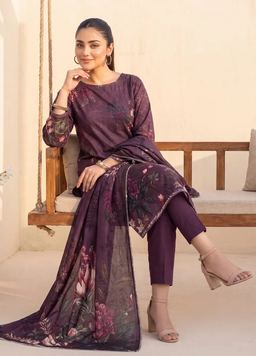 Salitex Women Unstitched Printed Lawn 3 Piece Suit SUNS8IZ208 Casual Collection