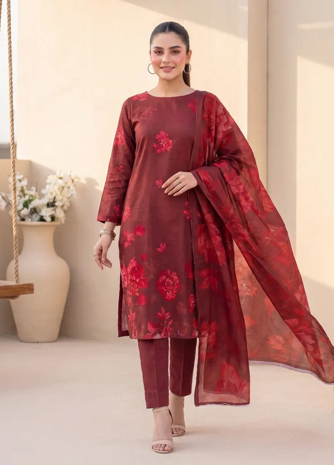 Salitex Women Unstitched Printed Lawn 3 Piece Suit SUNS8IZ211 Casual Collection