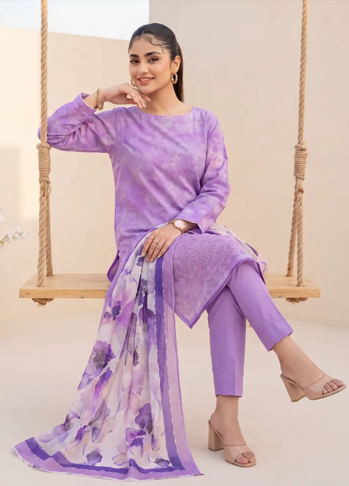 Salitex Women Unstitched Embroidered Lawn 3 Piece Suit SUNS8IZ216 Casual Collection