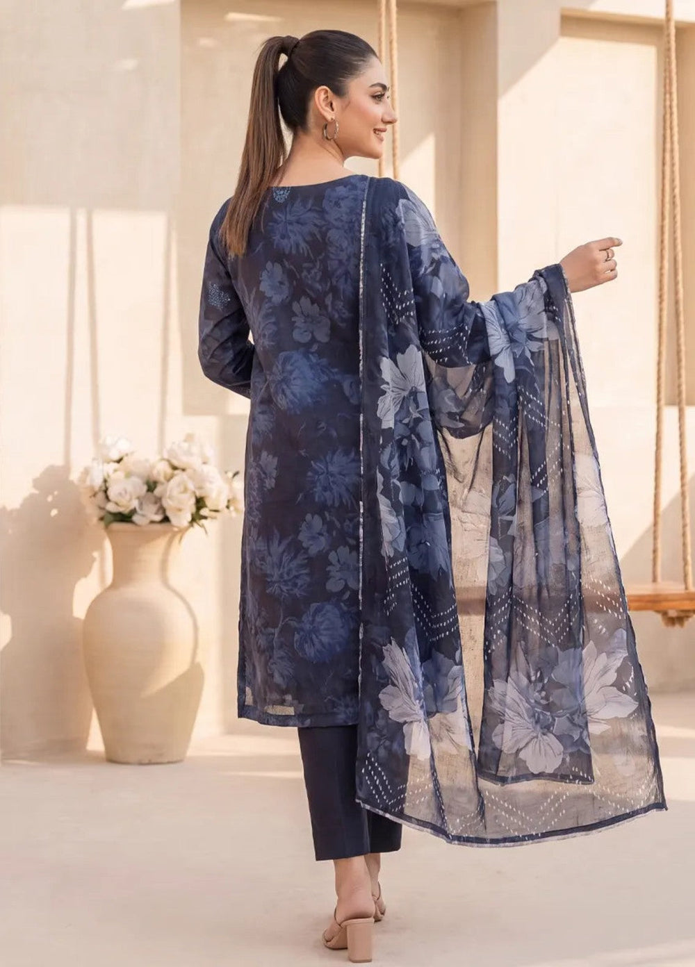 Salitex Women Unstitched Embroidered Lawn 3 Piece Suit SUNS8IZ217 Casual Collection