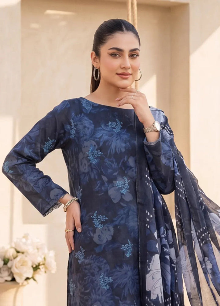 Salitex Women Unstitched Embroidered Lawn 3 Piece Suit SUNS8IZ217 Casual Collection