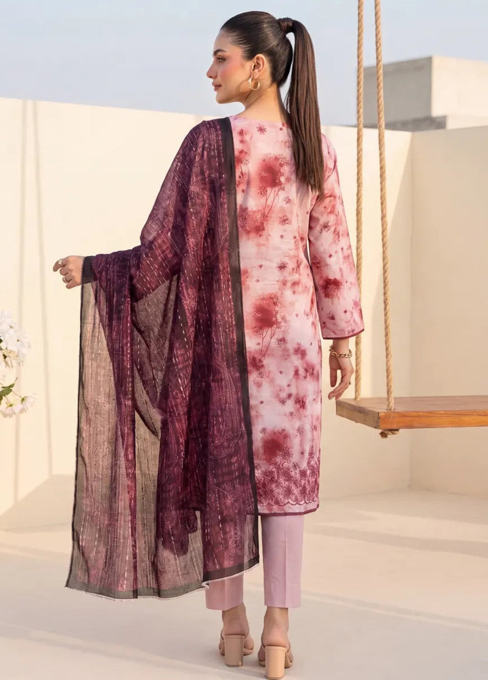 Salitex Women Unstitched Embroidered Lawn 3 Piece Suit SUNS8IZ203 Casual Collection