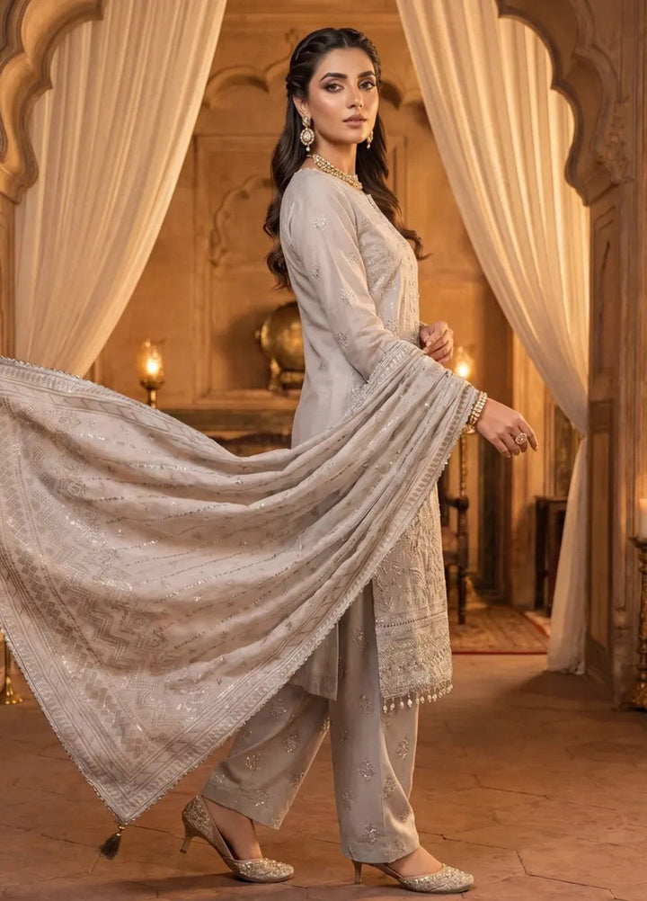 Salitex Women Unstitched Embroidered Paper Cotton 3 Piece Suit SUNS8NO507 Festive Collection