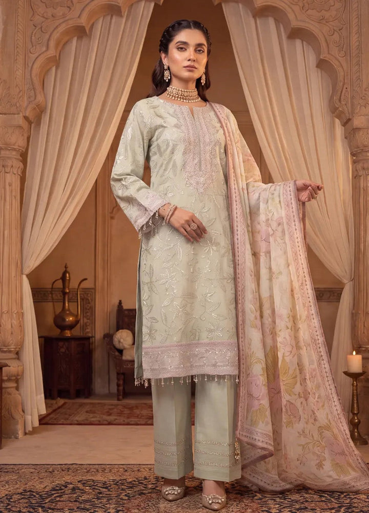 Salitex Women Unstitched Embroidered Paper Cotton 3 Piece Suit SUNS8NO509 Festive Collection