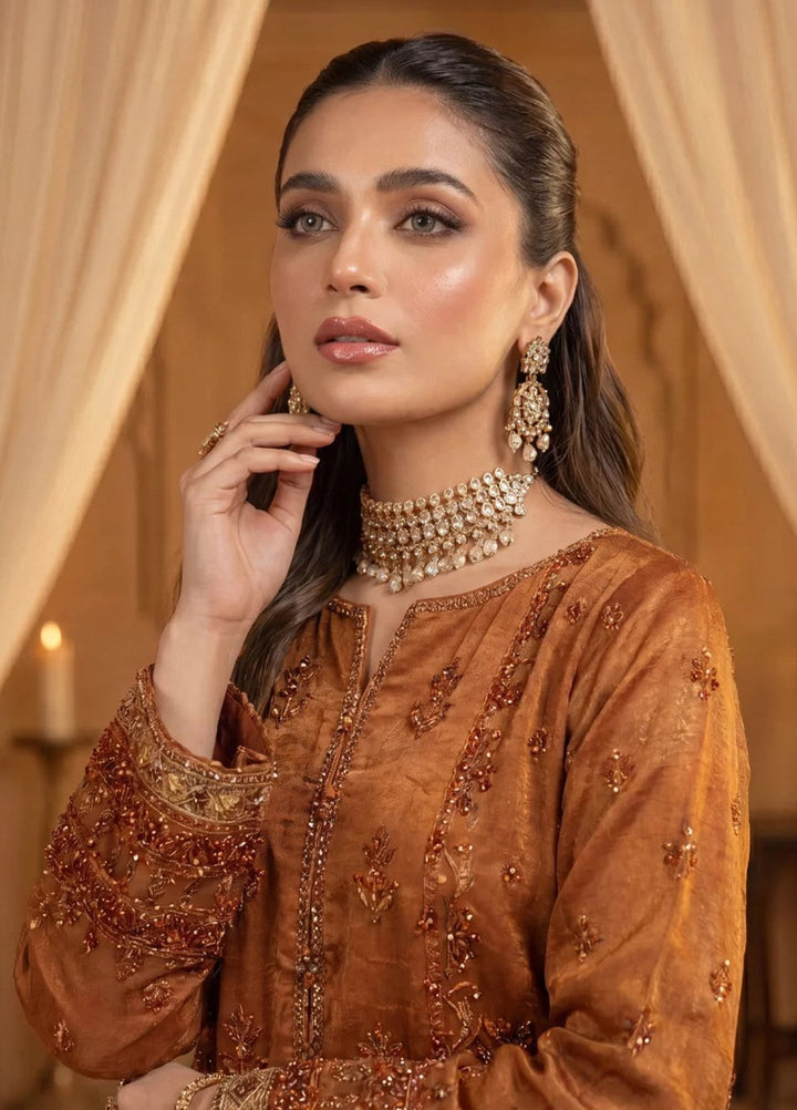Salitex Women Unstitched Embroidered Khaadi Net 3 Piece Suit SUNS8NO515 Festive Collection